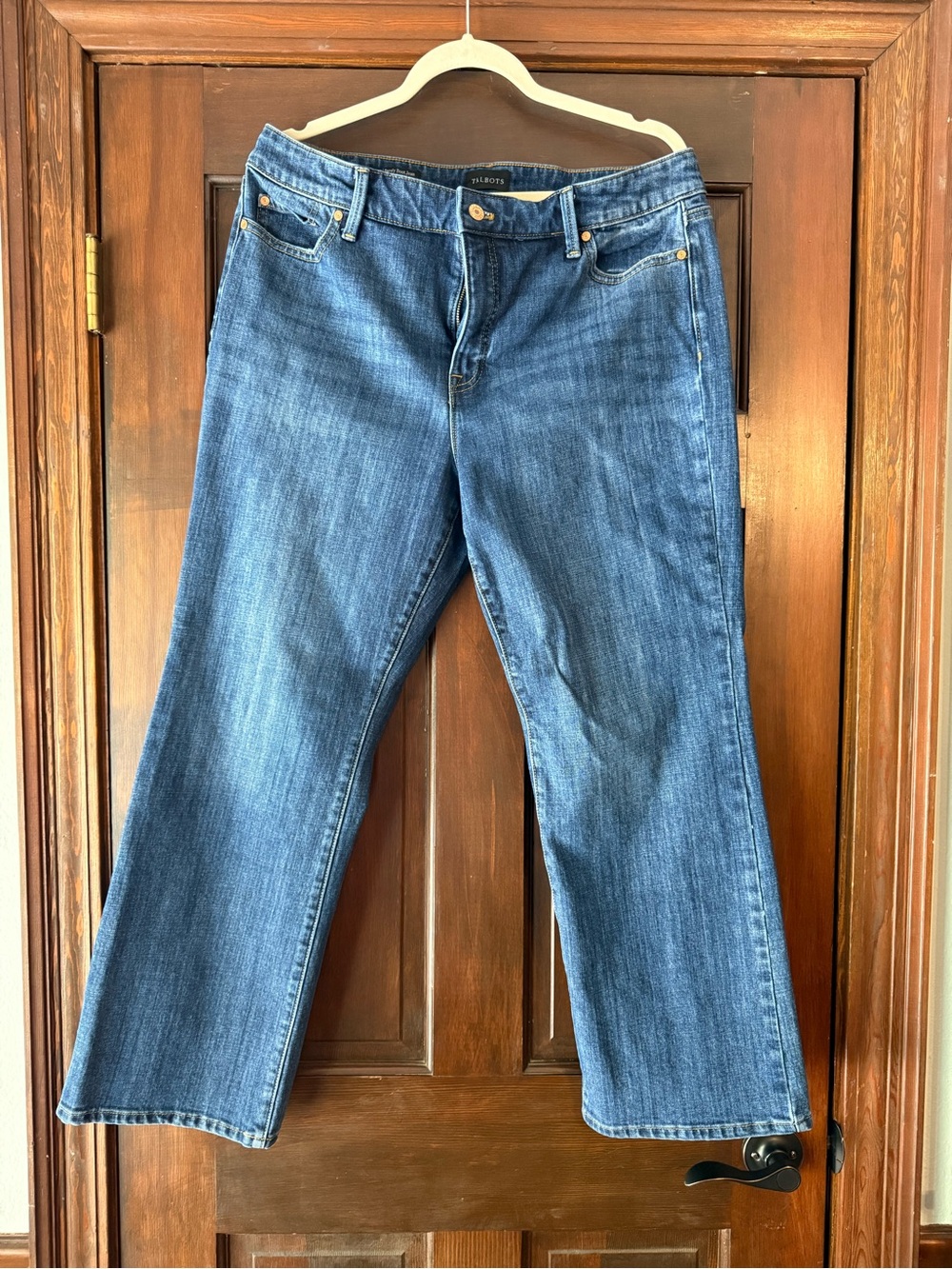 Talbots Women's 14P Barely Boot Jeans in Medium Blue